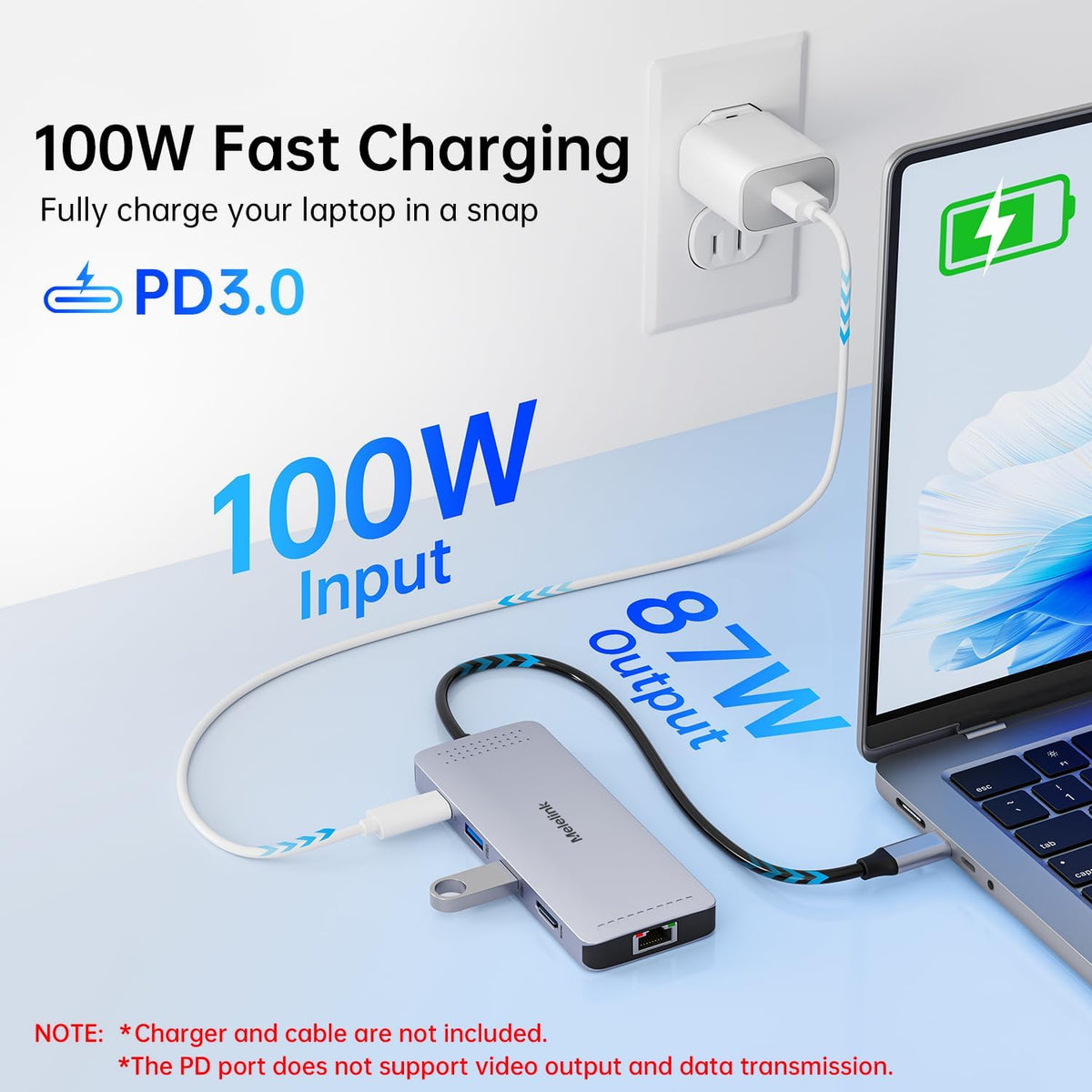 USB C Hub Ethernet, 10 in 1 Multiport Adapter USB-C to HDMI 4K@60Hz - Image 5
