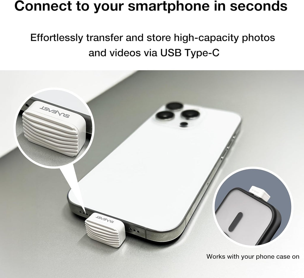 SUNEAST USB C Flash Drive 512GB,USB-C SSD for iPhone 15/16/17 Series - Image 5