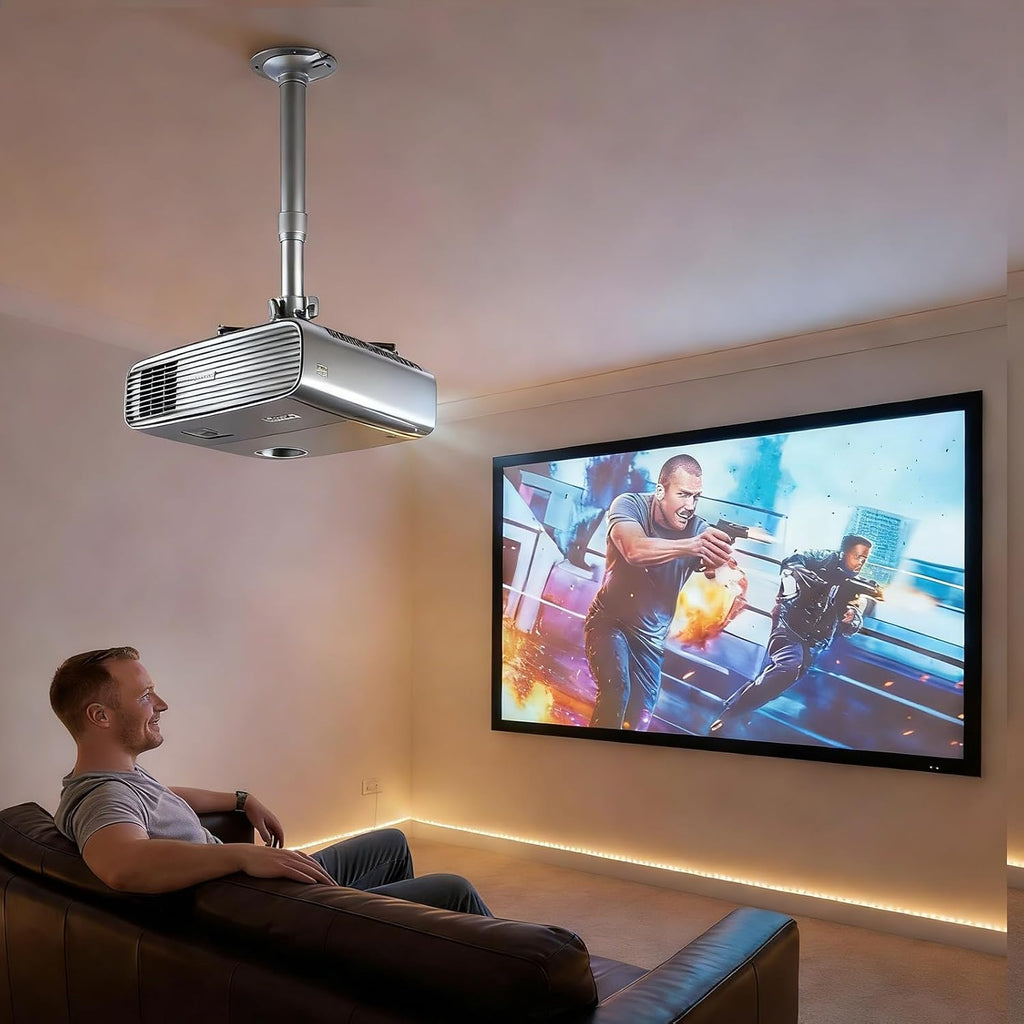 DAWASAPAT Universal 2-in-1 Projector Mount Bracket with Extension Pole, 7.87" - 15.74" Height Adjustable Holder for Projectors - Image 5