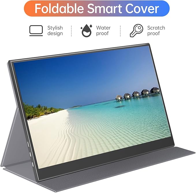ForHelp 15.6inch Portable Monitor,1080P USB-C HDMI Second External Monitor for Laptop,PC,Mac Phone,PS,Xbox,Swich,IPS Ultra-Thin Zero Frame Gaming Display/Premium Smart Cover | 15.6" FHD IPS ultra-slim zero-frame, USB-C/HDMI, smart cover, for PC/Mac/Pho... - Image 7