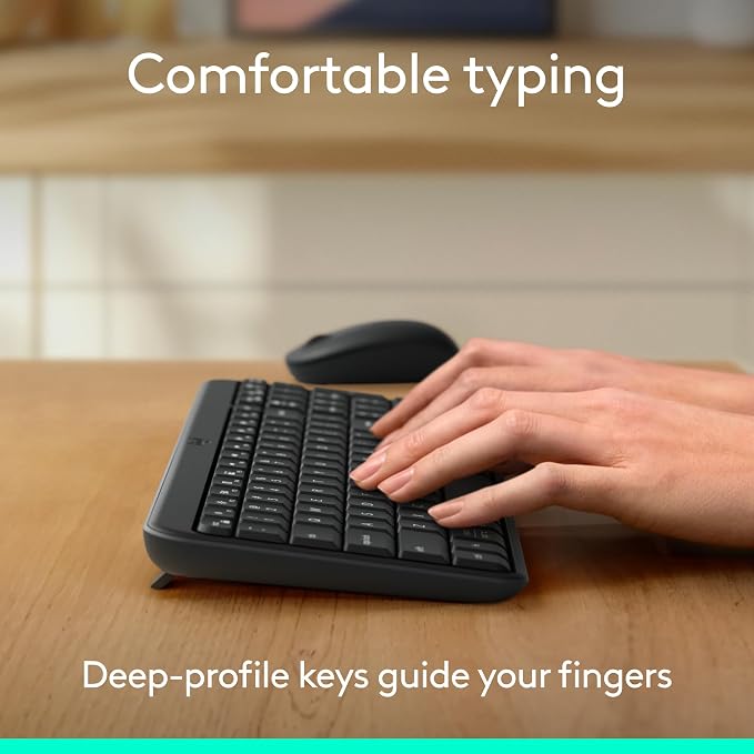 Logitech K250 Compact Bluetooth Wireless Keyboard with Numpad - Graphite | Bluetooth connectivity only, no USB receiver, compact design, spill-resistant, comfortable keys, Windows MacOS compatible - Image 4