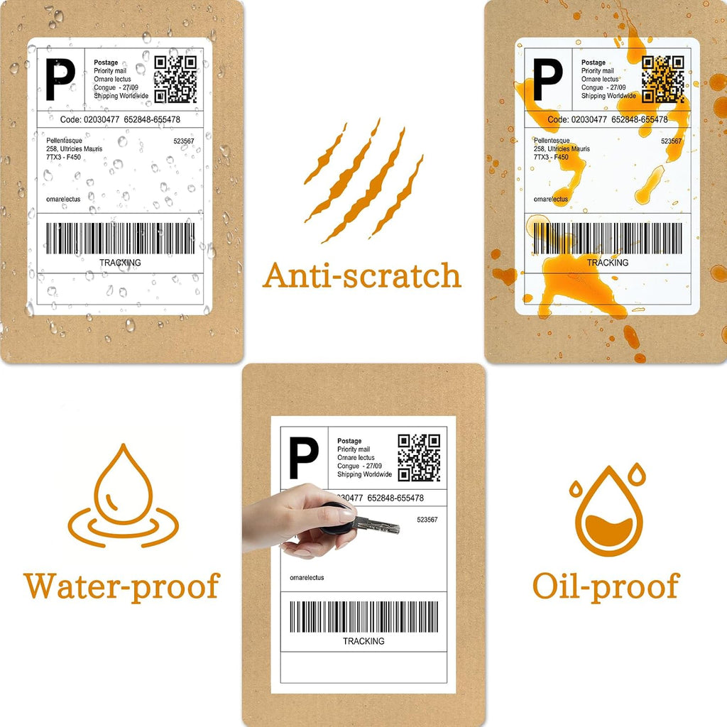 4 x 6 Fanfold Thermal Label,100 Pack Thermal Shipping Labels for FedEx - Image 3