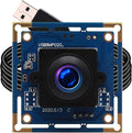 ELP 8mp USB Camera Wide Angle with 180degree Fisheye Lens 4K Embedded Webcam Board for Computer 2448P CMOS IMX179 UVC USB2.0 Video Industrial PC Camera for Machine Vision by ELP