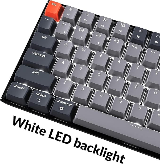 Keychron K4 96% Layout 100 Keys Wireless Bluetooth 5.1/Wired USB Mechanical Gaming Keyboard with Keychron Super Brown Switch White LED Backlight N-Key Rollover for Mac Windows PC-Version 2 - Image 5