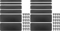 PATIKIL 6 Pcs 1U,2U,4U Blank Panel Metal Rack Mount, 19 Inches, Filler Panel Mount Spacer Rack Blanking Panel Kit for Enclosure Server Rack Cabinet Black (Pack of 2) by PATIKIL