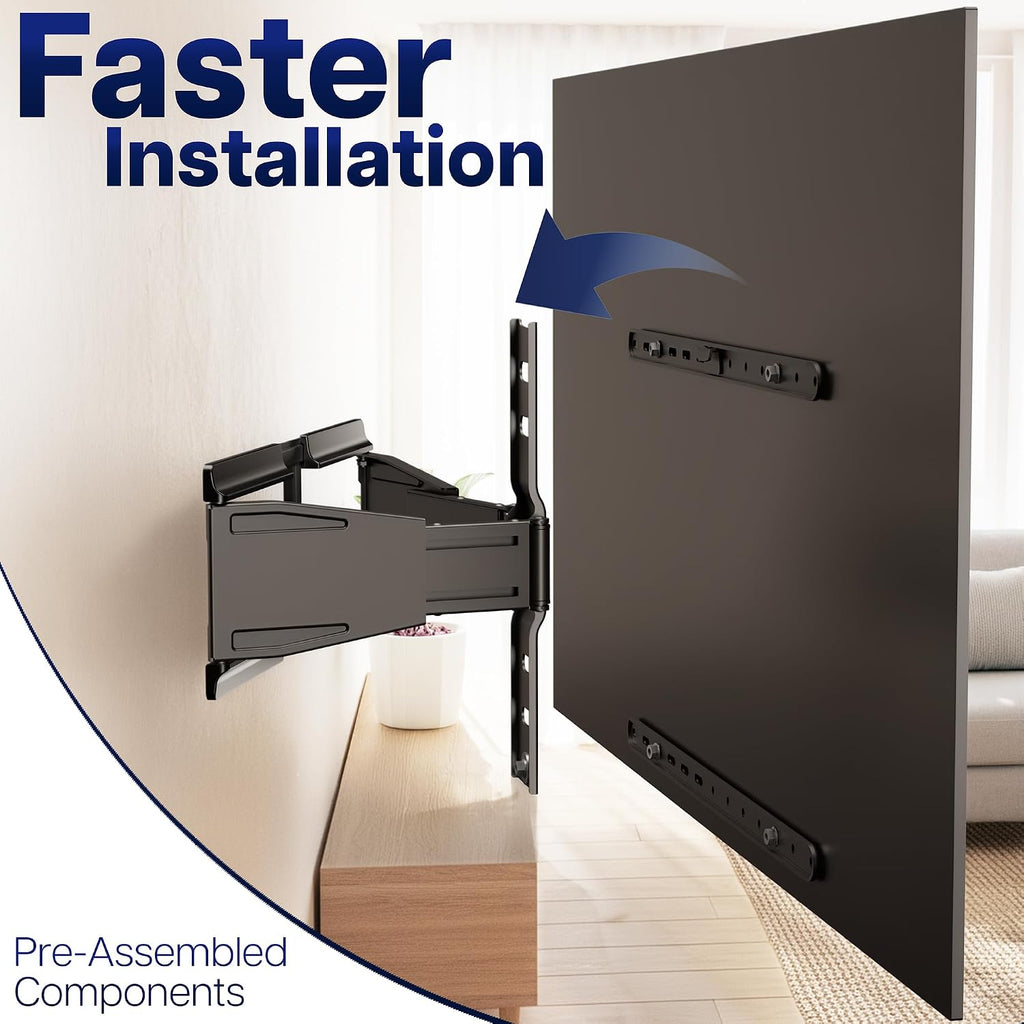 VIVO Black Ultra Slim TV Mount for 43-90 in Screens, MOUNT-TVUS90 - Image 6