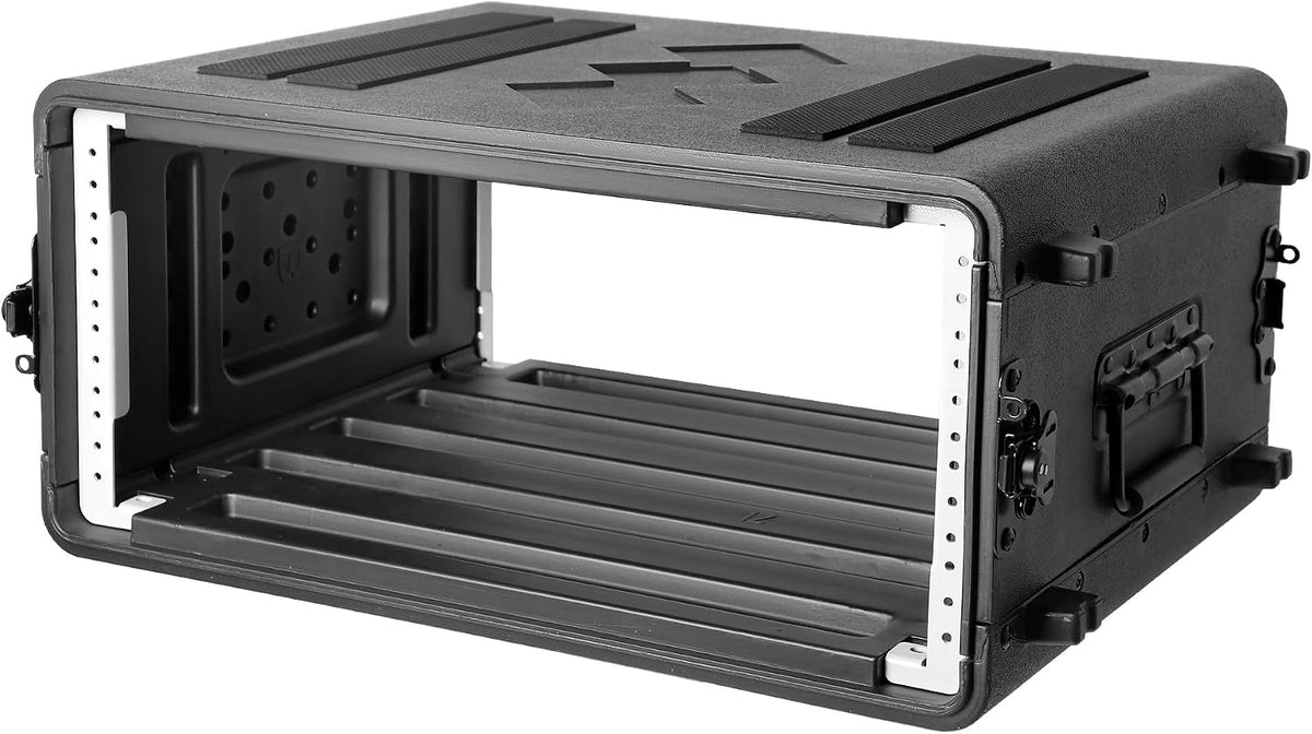 Diandian 4U Rack Case Shallow 16" Depth, Rackmount Flight Case Shock Mount - Image 6