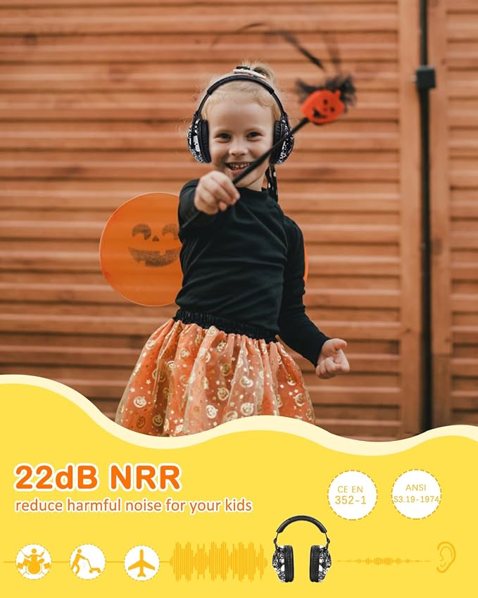ZOHAN EM030 Kids Ear Protection, Noise Cancelling Headphones Ear Muffs for Autism Sensory, Safety Noise Reduction Hearing Protection for Monster Truck/Concerts/Fireworks/Air Shows - Image 4