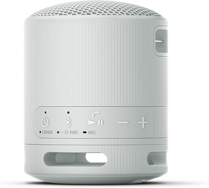 Sony SRS-XB100 Wireless Bluetooth Portable Lightweight Speaker, Light Gray | 16 Hr Battery, Super-Compact Travel Speaker, IP67 Waterproof & Dustproof Shower Speaker, Versatile Strap, Hands-free Calling - Image 10