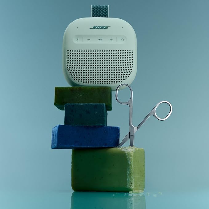 Bose SoundLink Micro Portable Bluetooth Speaker (2nd Gen), Wireless Outdoor Speaker, Up to 12 Hours Battery Life, Waterproof and Dustproof, Dewdrop Mint - Limited Edition Color - Image 2
