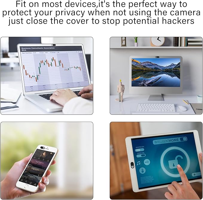 ZUCUCUC Laptop Camera Cover Slide, 12 Pack Webcam Cover, Phone Camera Cover, Ultra-Thin Computer Slide - Fits Most Laptop, Desktop, PC, Tablet, Smartphone to Protect Your Privacy and Security - Image 6