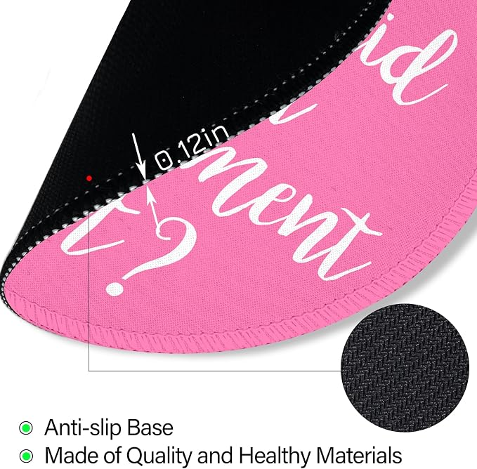 Funny Small Mouse Pad, But Did You Document It, Cute Mousepad | Mini Travel Wireless Mice Pad for Computer, Office Accessories, Coworker Gifts, 8.6 x 8.6 inch - Image 6