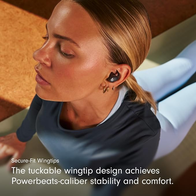 Beats - Powerbeats Fit - Wireless Noise-Cancelling Workout Earbuds with Ultimate Secure Fit with USB-C Charging Cable (1.5m) - Jet Black - Image 4