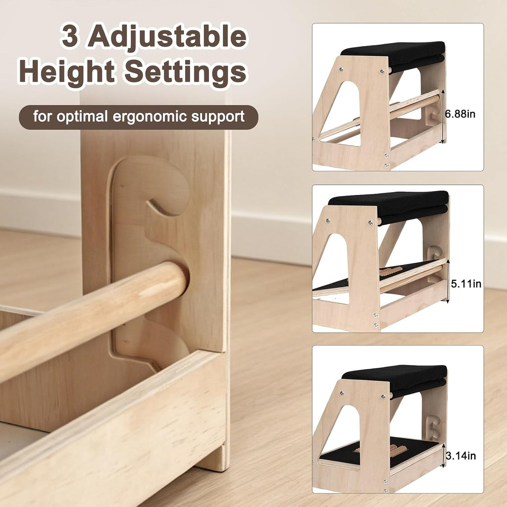 Natheeph Foot Rest Under Desk, Ergonomic Foot Stool with Massage, 4 Height - Image 4