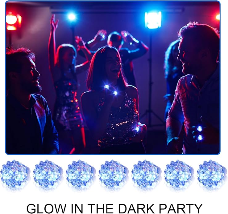 LACGO LED Flashing Finger Toys - Blinking Bumpy Finger Toys Finger Light Adult Novelty Favor Glow up Flashing Finger Gift for Easter Party Birthday Classroom Prizes - Image 2