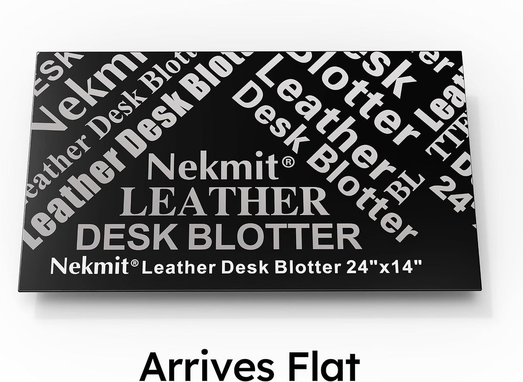 Nekmit Leather Desk Blotter Pad 24 x 14 Inches, Flat, Non-Slip, Waterproof, Brown - Image 7