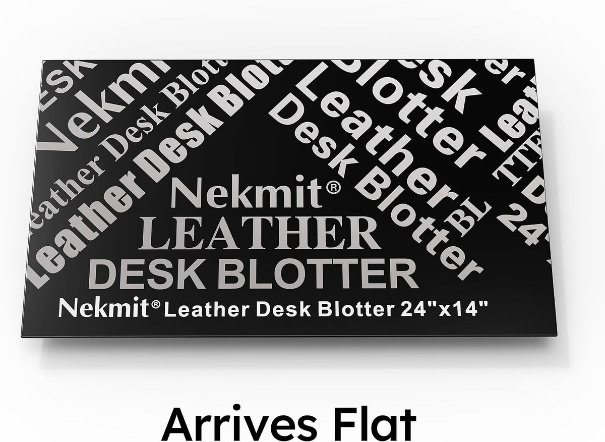 Nekmit Leather Desk Blotter Pad 24 x 14 Inches, Flat, Non-Slip, Waterproof, Brown - Image 7