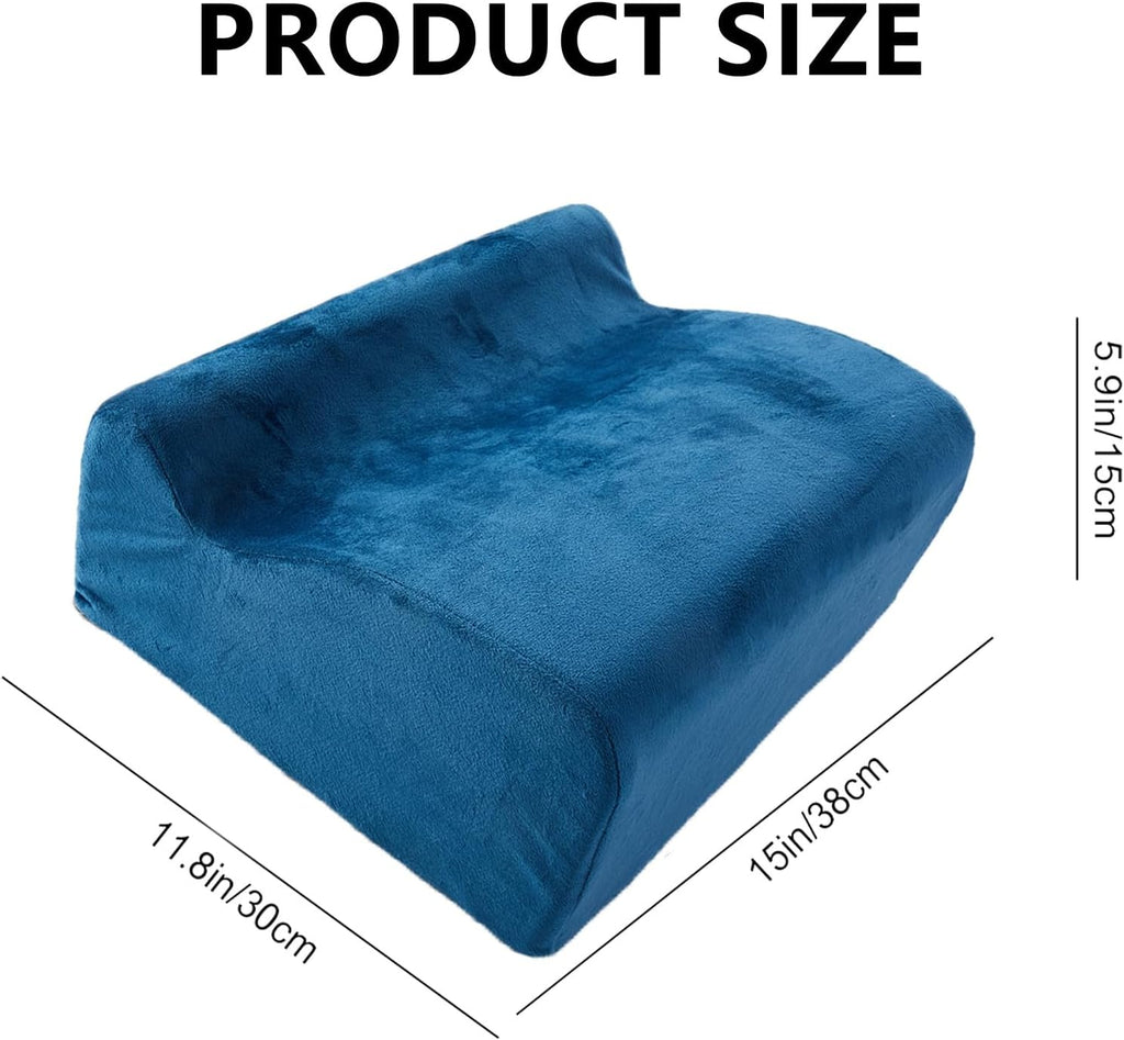 Foot Rest for Under Desk at Work, Ergonomic Footrest Multifunctional 3-Tier Foot Stool, Support Foot Pillow for Office Chair Gaming Chair Leg Elevation Pillow (Blue, One Size) - Image 7