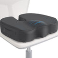 Seat Cushion for Office Chair, Car, Memory Foam, Grey X-Large | For Back, Coccyx, Sciatica, Tailbone Pain, Ergonomic Design, Non-Slip, Desk Wheelchair Use, Supportive Butt Pillow, For Man by TushGuardSeatCushonsPillows