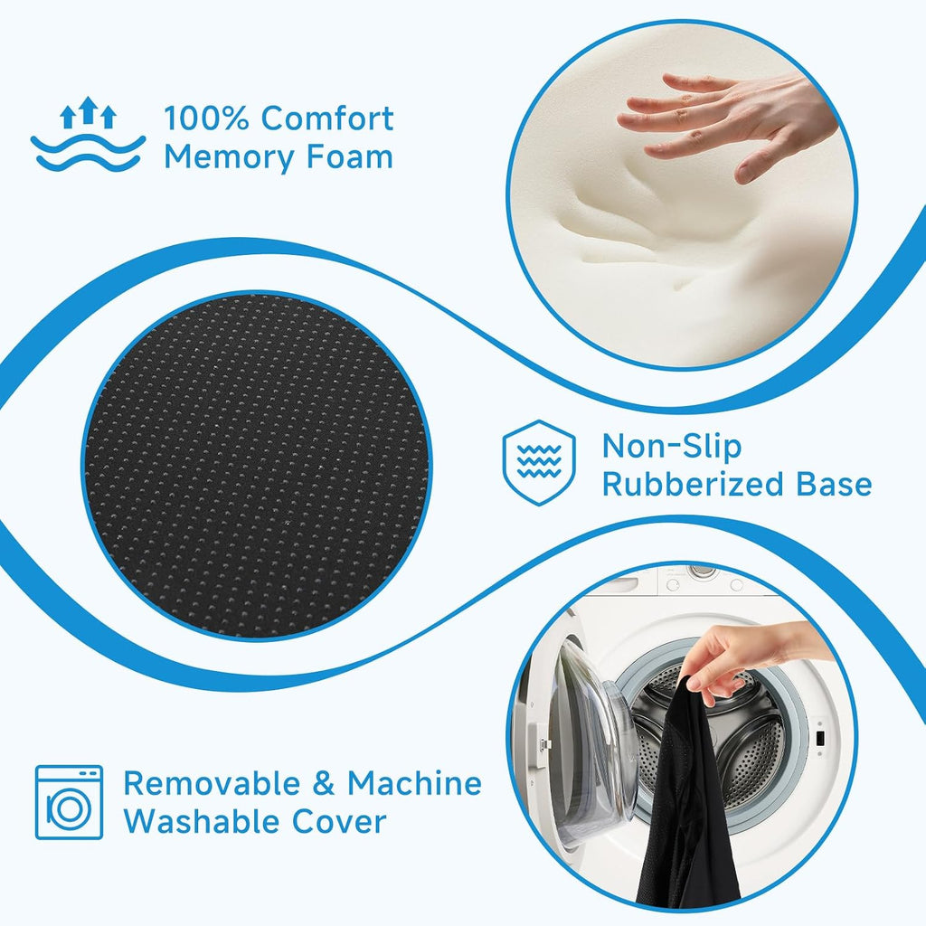Ergonomic Seat Cushion for Office Chair, Cooling Memory Foam Cushion - Image 4