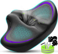 Noseless Bike Seat Cushion for Men & Women - Extra Padding & Comfort Wide Bicycle Seat, Oversized Comfortable Saddle for Peloton Bikes, Exercise Bikes, Electric Bikes, Cruiser Bikes by Moreergonomicoversizedbikeseat