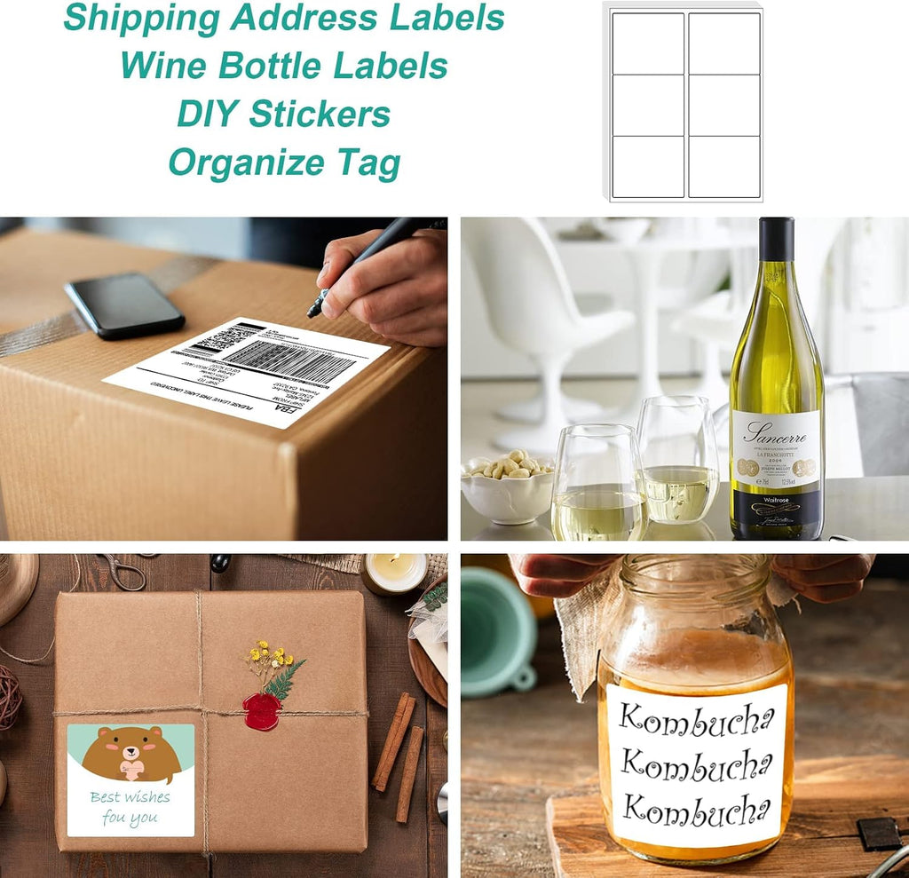 MFLABEL Shipping Labels for Laser & Inkjet Printer 3-1/3" x 4" (6-up) 5000 Sheets - Image 5