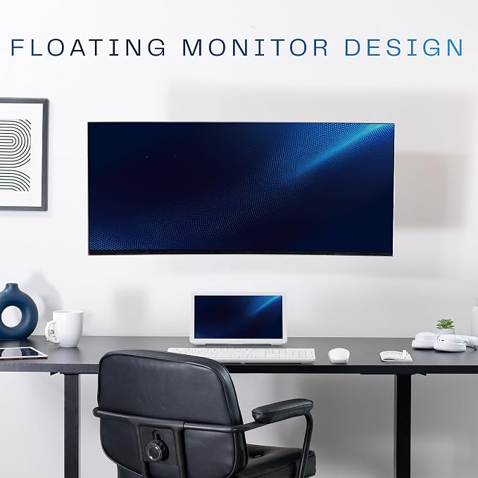 VIVO Premium Ultrawide Monitor Counterbalance Wall Mount for 40 inch Screens up to 44 lbs, Full Motion, Max VESA 100x100, Black, MOUNT-V100E - Image 9