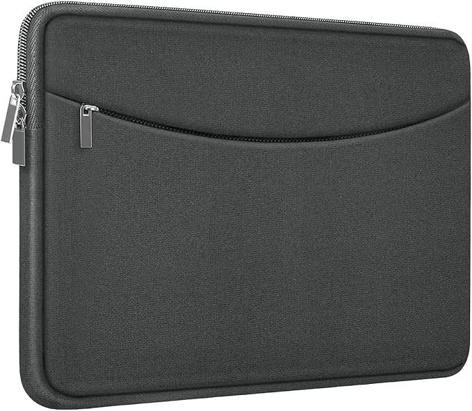 Laptop Case 15.6 inch, Shockproof Protective Laptop Cover Carrying Computer Bag with Accessory Pocket Portable Computer Sleeve Compatible with HP, Dell, Lenovo, Asus, Grey by ampoock