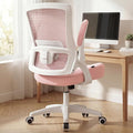 NEO CHAIR Office Desk Chair High Back Mesh Chair Adjustable Lumbar, Pink | Ergonomic High-Back Design with Breathable Mesh, Flip-Up Armrests, Comfortable Support for Home office or Computer Work by NEOCHAIR