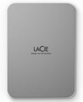 LaCie Mobile Drive 4TB External Hard Drive Portable HDD, USB-C 3.2, for PC and Mac, with Adobe All Apps Plan and Rescue Services, Moon Silver by LaCie