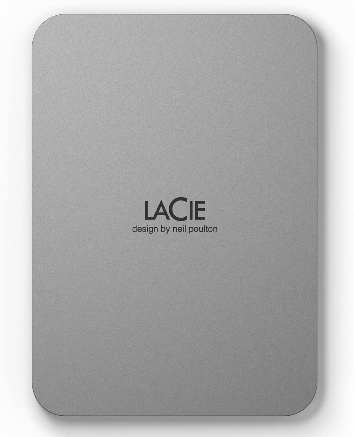 LaCie Mobile Drive 4TB External Hard Drive Portable HDD, USB-C 3.2, for PC and Mac, with Adobe All Apps Plan and Rescue Services, Moon Silver by LaCie