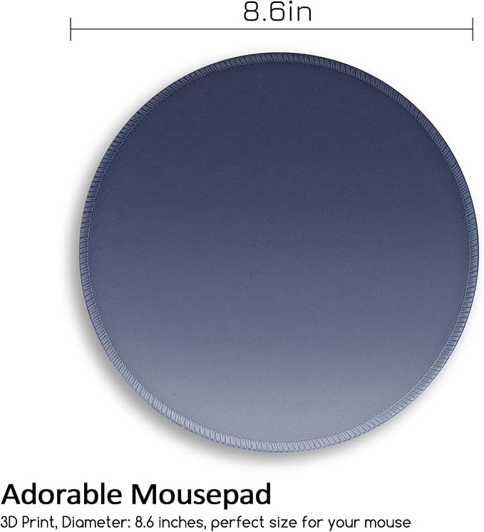 Funny Work Mouse Pad, Small Round Mousepad for Desk, Laptop | Mini Travel Wireless Mice Pad for Computer, Office Accessories, Coworker Gifts, 8.6 x 8.6 inch - Image 4
