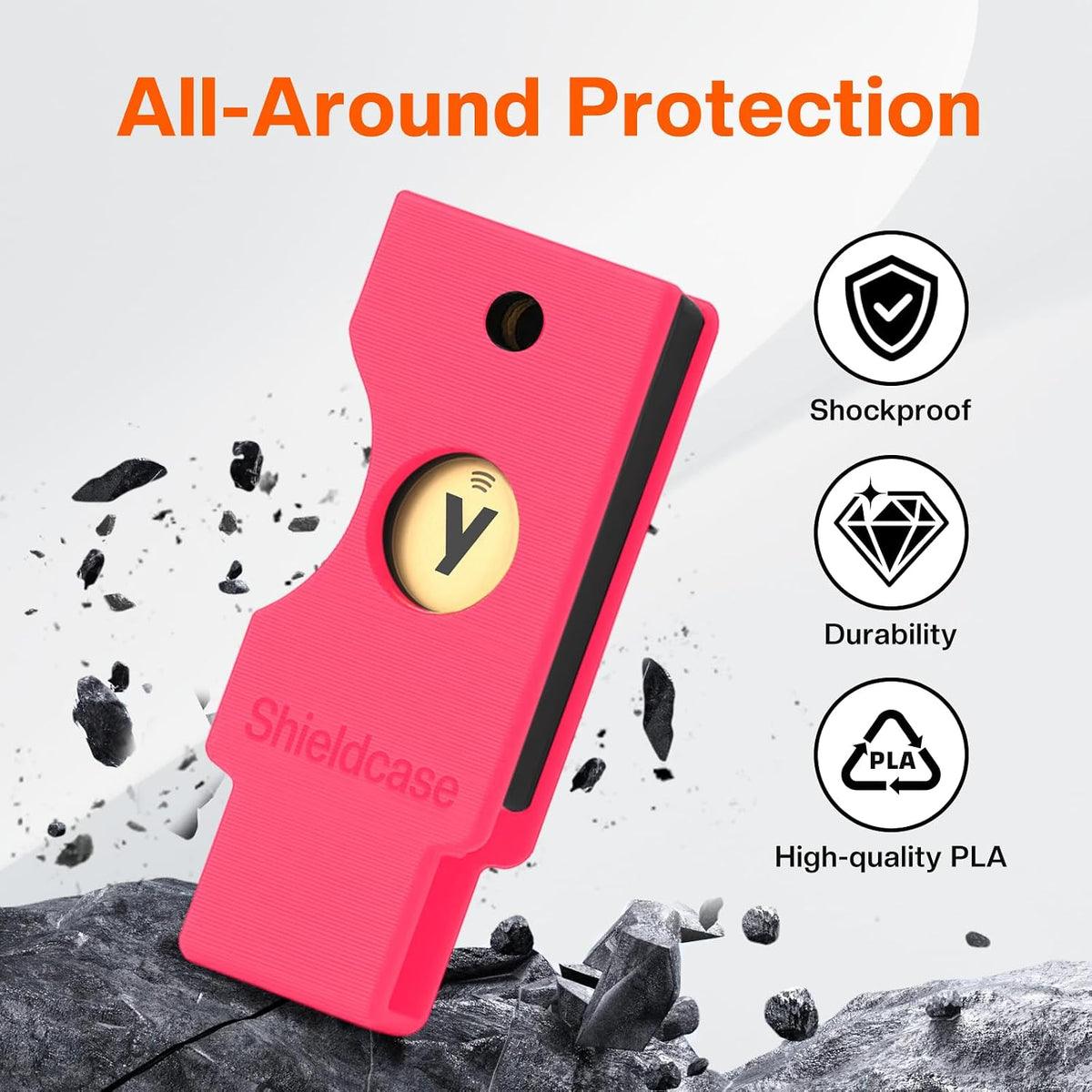 Protective Case for Yubikey 5 NFC, Pink - Image 5