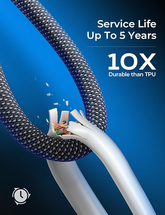LISEN USB C Cable, 5-Pack [3.3FT] USBC to USBC Cable for iPhone 16e 15 Pro Max Charger Cord, 60W (3.1A) C to C Cable Fast Charging for Samsung S25/S24/23, Switch 2, iPad, MacBook,Black - Image 5