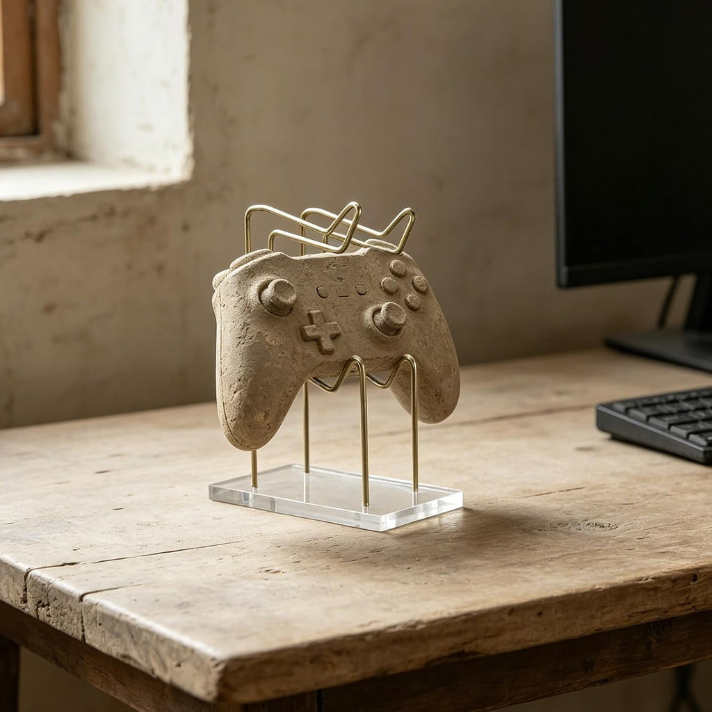 Acrylic Game Controller Holder Stand with Iron Base for Gamer Desk Display - Image 6