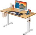 ErGear Height Adjustable Electric Standing Desk, 40 x 24 Inches Sit Stand up Desk, Memory Computer Home Office Desk, Light Vintage Brown by ErGear