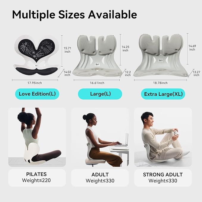 BKT Ergonomic Seat Cushion - Lumbar Support Pillow for Office Chair & Floor | Premium upgraded materials for long sitting. Comfort for students, nursing mothers, office workers and outdoor fishing trips - Image 9