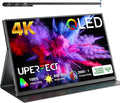 UPERFECT True 4K Portable Monitor QLED, 15.6” 600 Nits 100% AdobeRGB | UHD 3840x2400 Laptop Monitor, USB-C & MINI HDMI & Smart Case, Eye Care, Travel Screen for Computer, PC, Game Consoles by UPERFECT