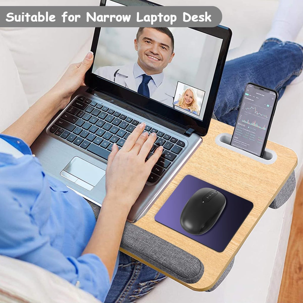 Small Mouse Pad, 5 x 6 Inch Thick Rubber Premium-Textured Non-Slip Portable & Washable Mini Mouse Mat for Women Men Wireless Laptops Keyboard Tray Gaming Work Travel,Gradient Violet - Image 5
