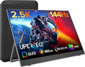 UPERFECT Portable Gaming Monitor 144Hz 2.5K, 16” 0.1ms 100% DCI-P3 QLED | 400 Nits, FreeSync Monitor, USB-C & MINI HDMI, VESA & Case, Travel Second Screen for Laptop, PC, Computer, Game Consoles by UPERFECT