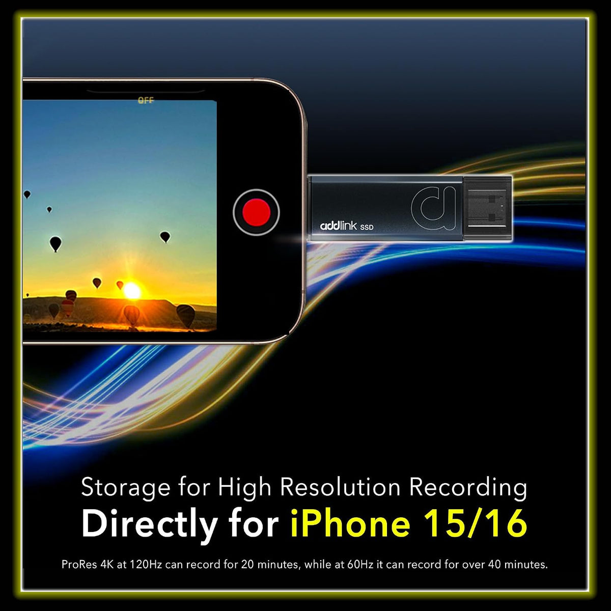 Addlink P50 2TB Mini Portable SSD Stick 1050MB/s USB 3.2 Gen 2 Dual Type-C & Type-A Thumb Drive External Solid State Drive for iPhone 16/15 Pro Max ProRes,Steam Deck, PS5, Teslacar (Metal) - Image 3