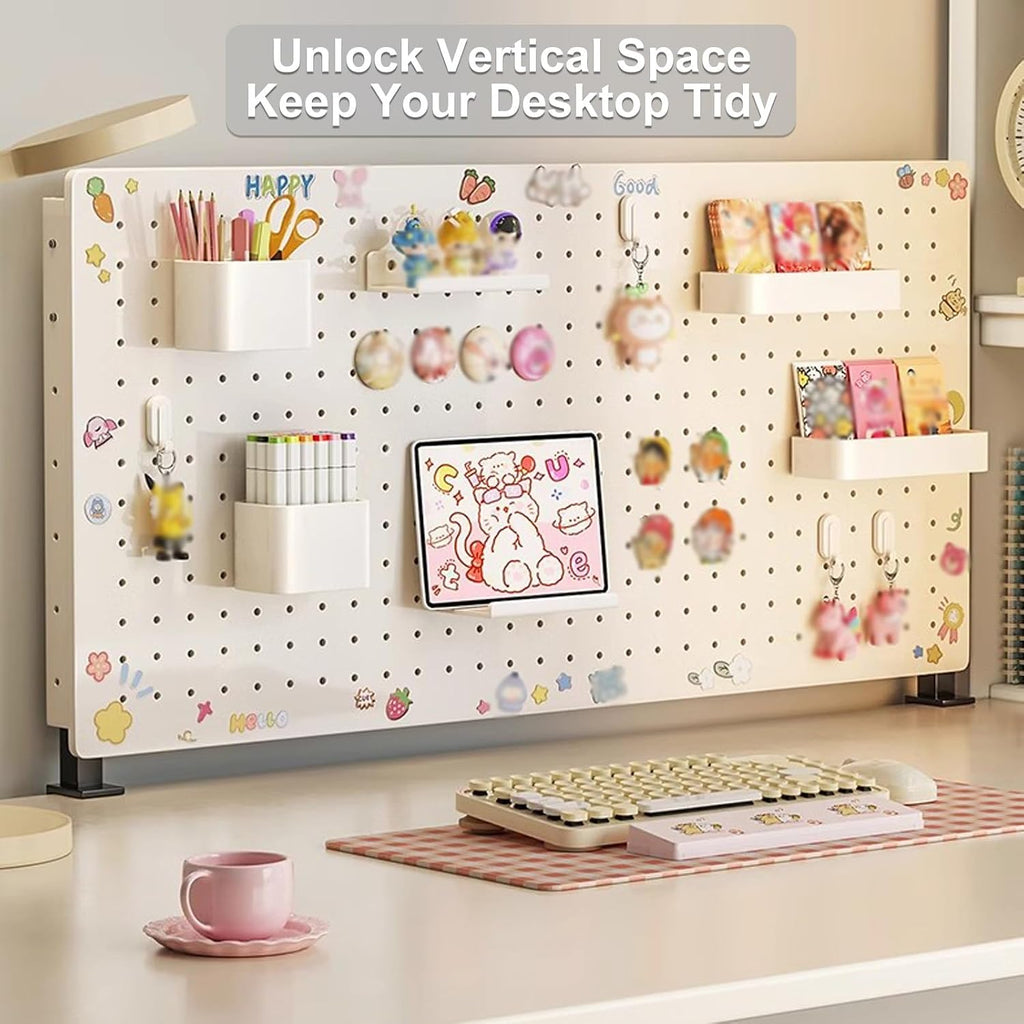 Desk Organizer Pegboard, Clamp-on Display Stand for Accessories, Retail Stores & Events - 60x40cm - Image 5