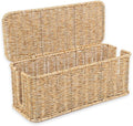 Cable Management Box, Handmade Rattan Cord Organizer for Power Strip | Open Slots Cord Hider for Power Strip, Router & USB Hub, Registered U.S. Design Patent by Cantalop