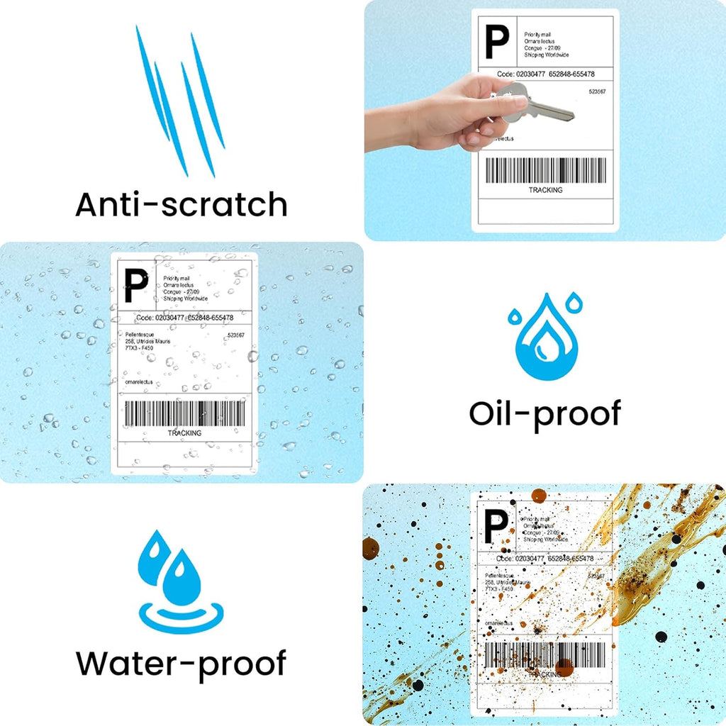 4x6 Thermal Shipping Labels - 500 Pack Fanfold, Direct Thermal Labels - Image 4