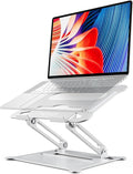 Adjustable Laptop Stand for Desk, 10-15.6“ Laptop Riser, Silver | Sturdy Aluminum Foldable Stand, Heat-Dissipation Design, Ergonomic Holder Fits MacBook/Dell/HP/Lenovo for Home/Office. by Urmust