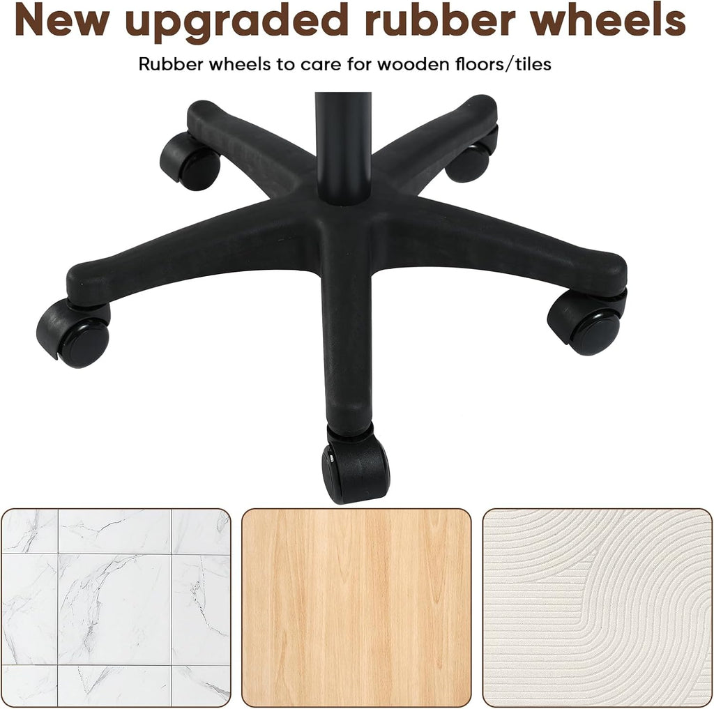 Ergonomic Adjustable Under Desk Footrest,Ottoman with Wheels - Image 7