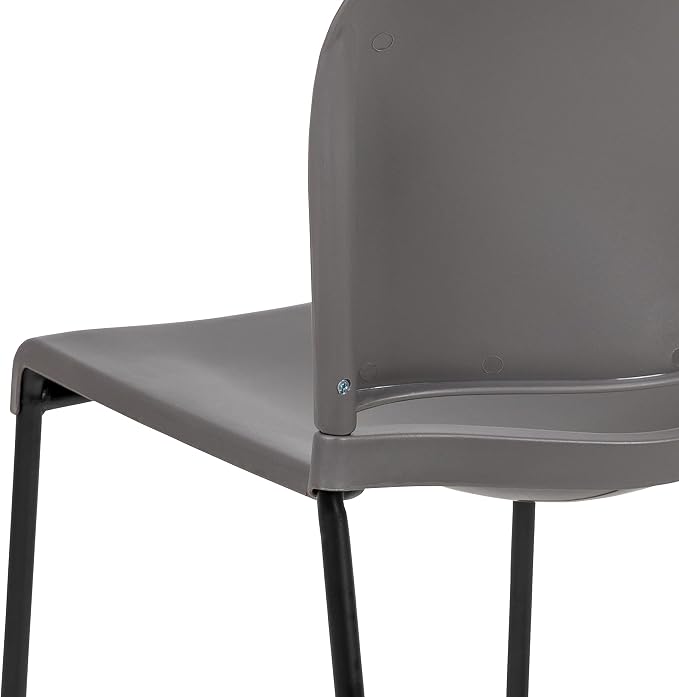 Flash Furniture Hercules Stack Chair, Black | Sled Base, Powder Coated, Contoured, 880 LBS. Weight Capacity - Image 13