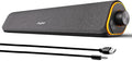 SOULION Bluetooth Computer Speakers for Desktop Monitor PC USB Powered | USB Powered & 3.5mm, Colorful LED Lights, Switch Button Clear & Rich Sound, Breathable Cloth,Surround Soundbar by SOULION