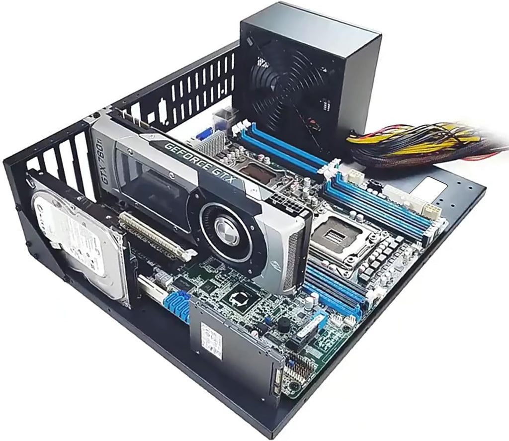 Open Air PC Case, PC Test Bench PC Case, ATX Open Frame Computer Case, DIY PC Rack for ATX MATX ITX Motherboards - Image 6