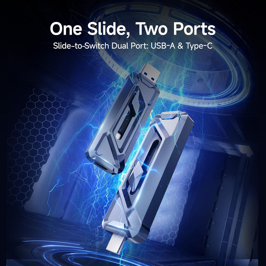 1TB External SSD USB Drive, 2050MB/s USB-C & USB-A Portable SSD -F955 - Image 4